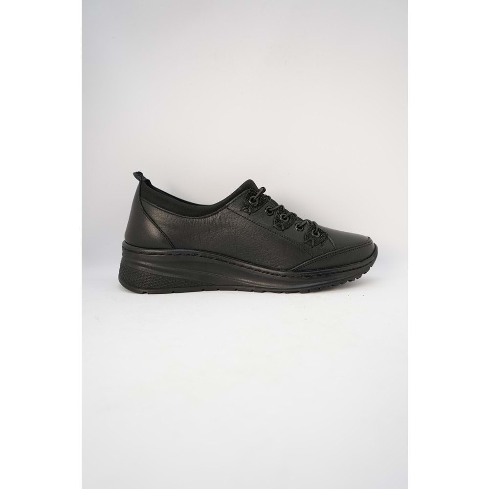 Kristal Dr.283 Tam Ortopedik Hakiki Deri Kadın Ayakkabı - Siyah - 40