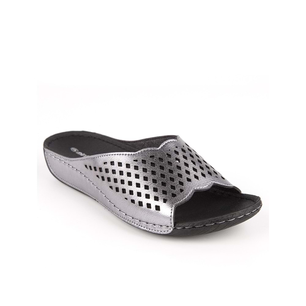 Muya Flynn Anatomik Tabanlı Kadın Terlik - Kurşun - 38