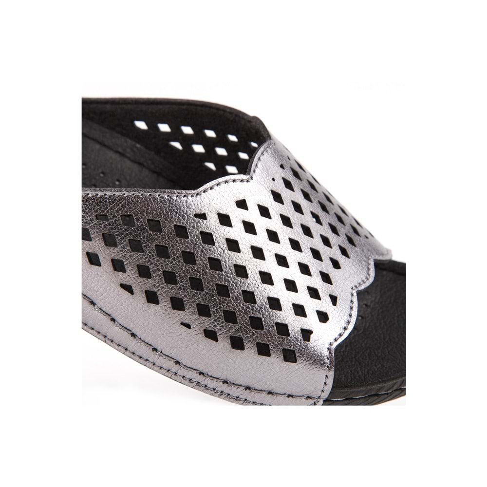 Muya Flynn Anatomik Tabanlı Kadın Terlik - Kurşun - 38