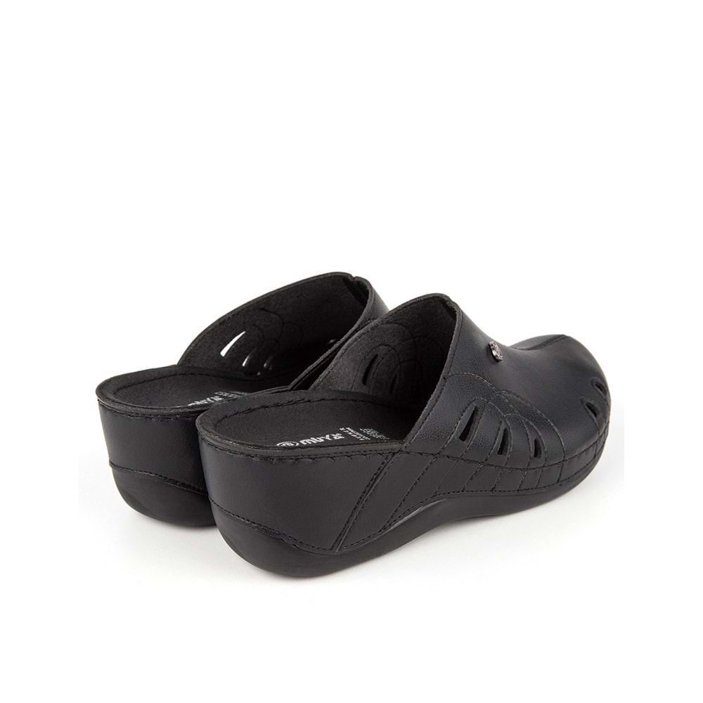 Muya Gola Anatomik Tabanlı Önü Kapalı Terlik - Siyah - 37