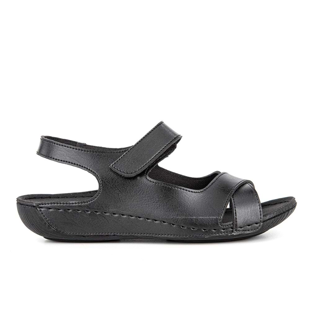 Muya Ariana Anatomik Tabanlı Kadın Sandalet - Siyah - 36