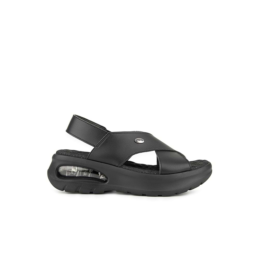 Muya Nwanwa Airmax Tabanlı Kadın Sandalet - Siyah - 40