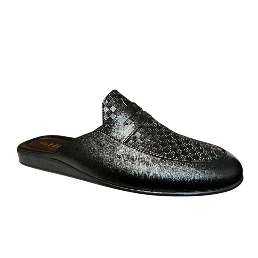 Kristal Hkn.03 Misafir Ev Çeyiz Ve Damat Terliği - Siyah - 45