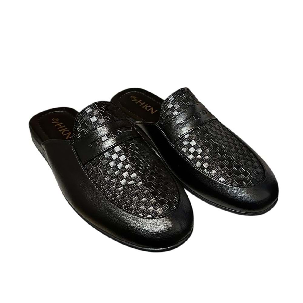 Kristal Hkn.03 Misafir Ev Çeyiz Ve Damat Terliği - Siyah - 45