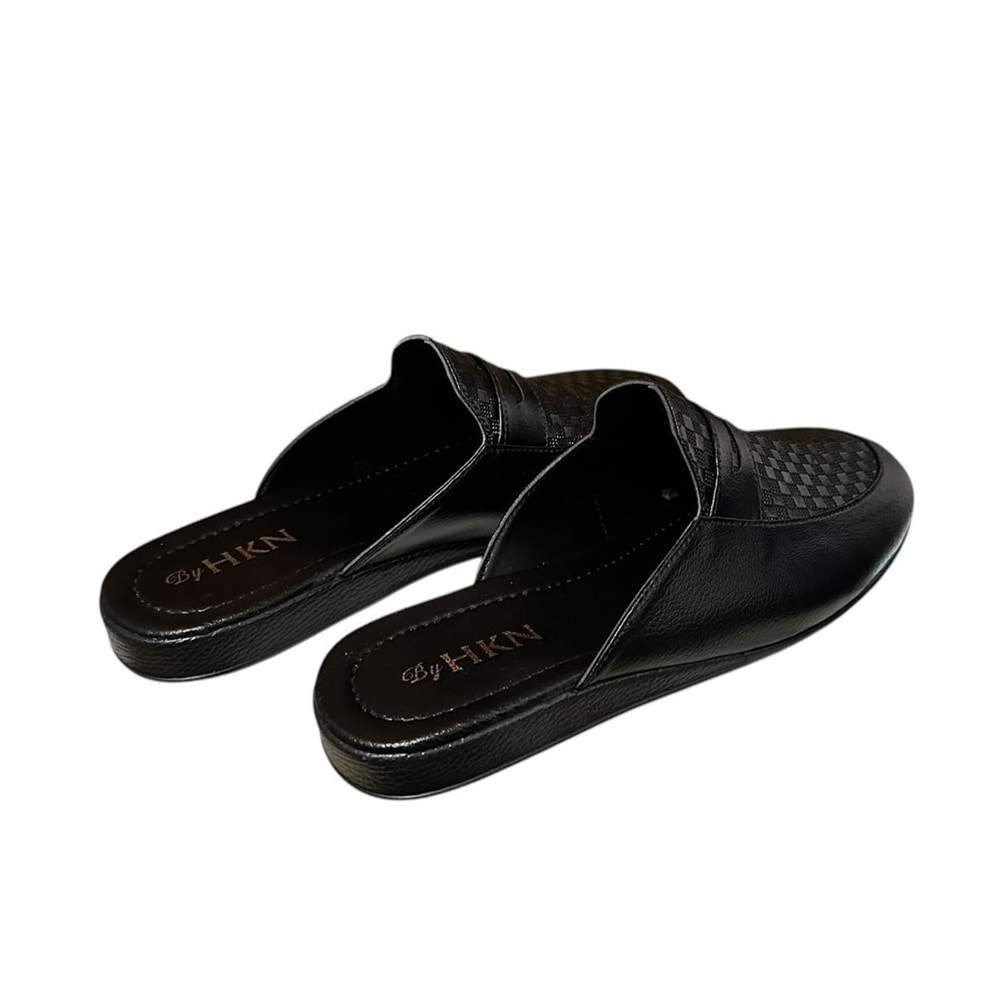 Kristal Hkn.03 Misafir Ev Çeyiz Ve Damat Terliği - Siyah - 45