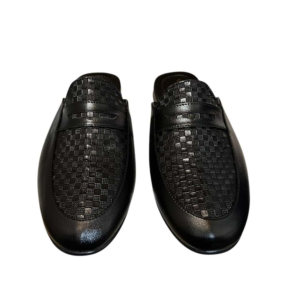 Kristal Hkn.03 Misafir Ev Çeyiz Ve Damat Terliği - Siyah - 45