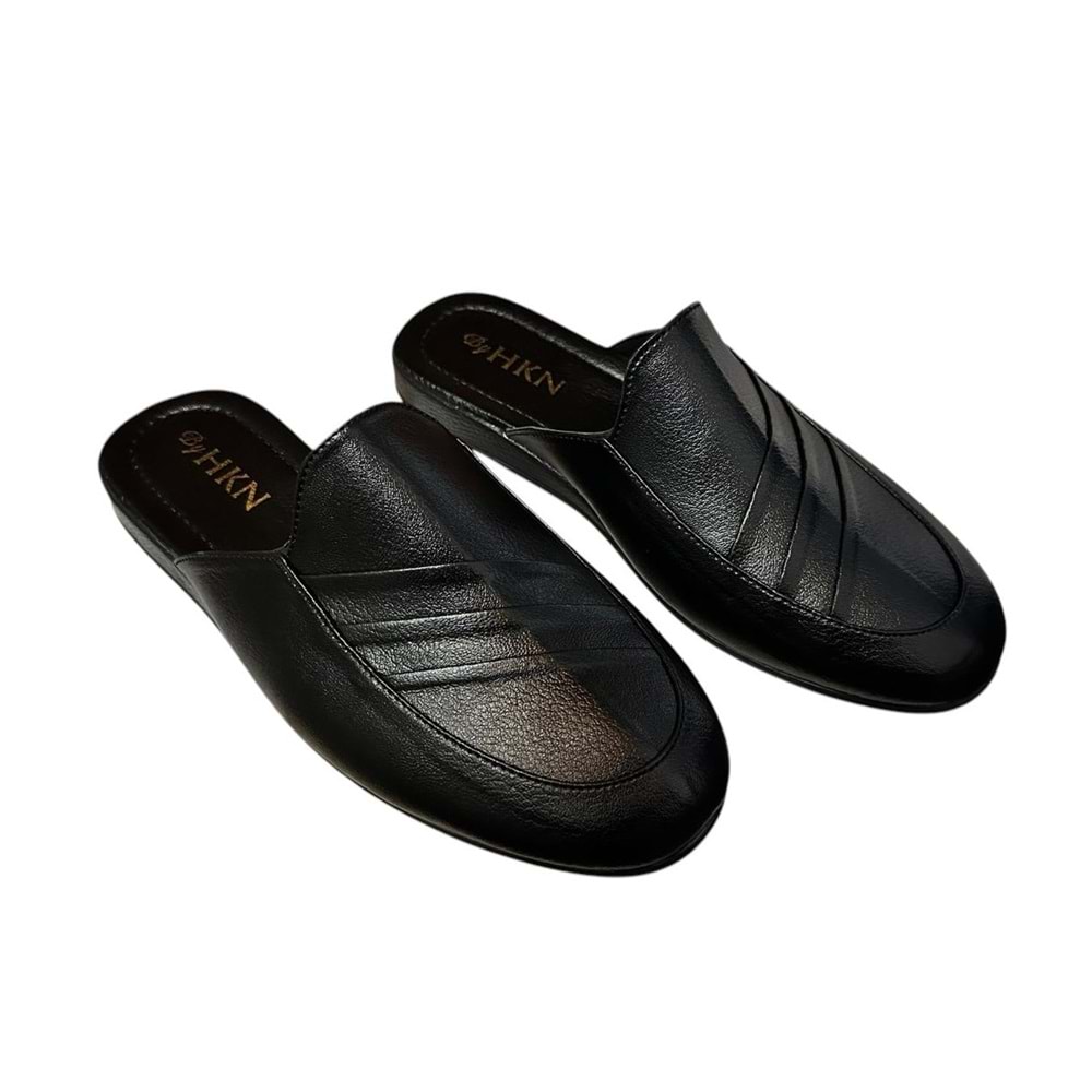 Kristal Hkn.04 Misafir Ev Çeyiz Ve Damat Terliği - Siyah - 44