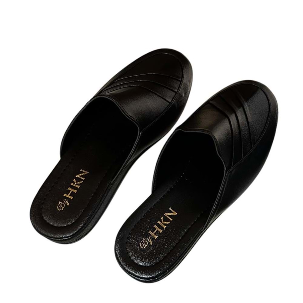 Kristal Hkn.04 Misafir Ev Çeyiz Ve Damat Terliği - Siyah - 44