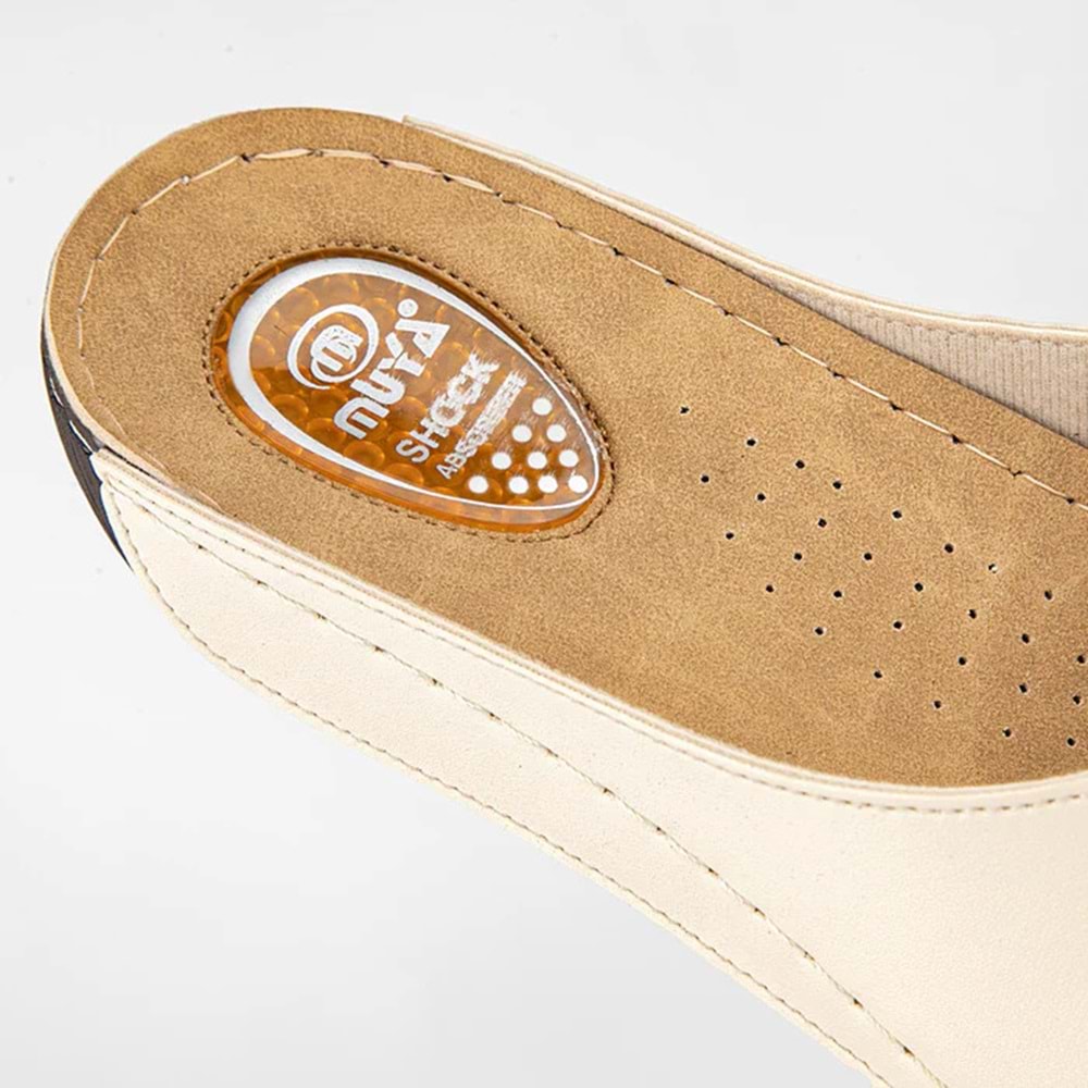 Muya Yara Tam Ortopedik Kadın Terlik - Bej - 36