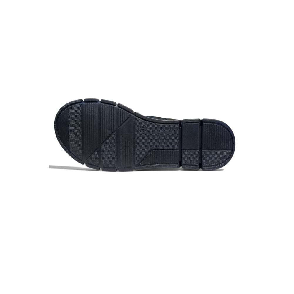 Kristal İrm.06 İçi Dışı Hakiki Deri Kadın Sandalet - Siyah - 38