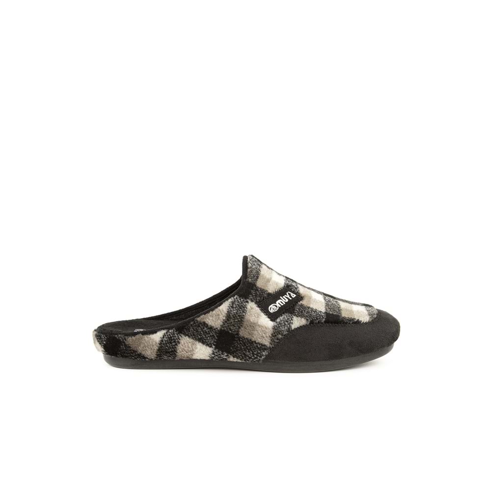 Muya Tauri Anatomik Taban Kışlık Erkek Ev Terliği - Siyah - 40