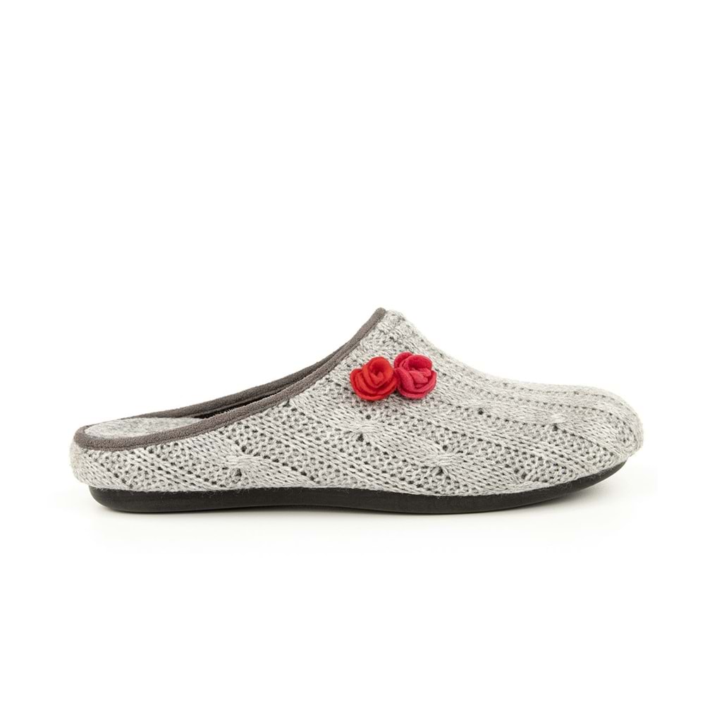 Muya Melody Anatomik Taban Kadın Ev Terliği - Gri - 40