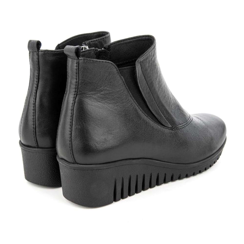 Muya Avior Ortopedik 6 Noktalı Iç Taban Hakiki Deri Kadın Bot - Siyah - 36