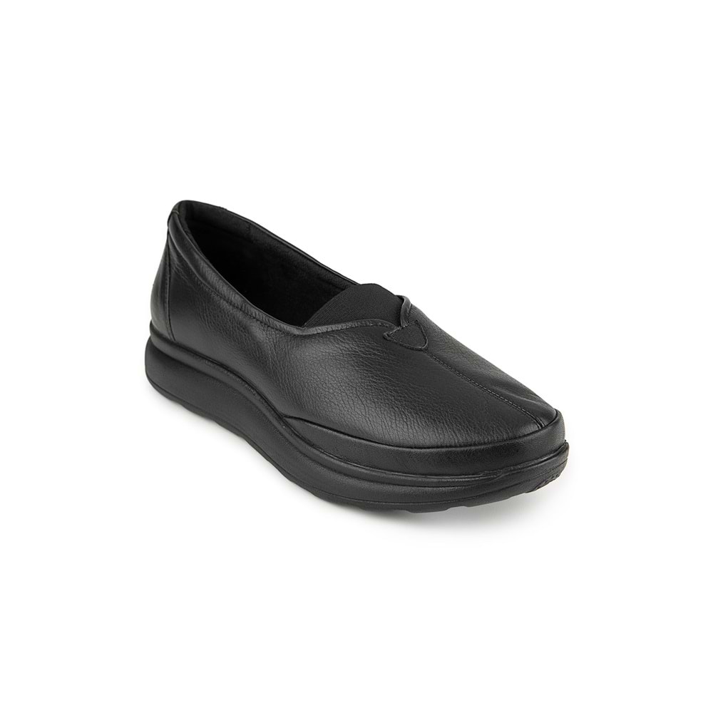 Muya Pothvat 6 Nokta Ortopedik Taban Topuk Dikeni Hakiki Deri Kadın Bot - Siyah - 40