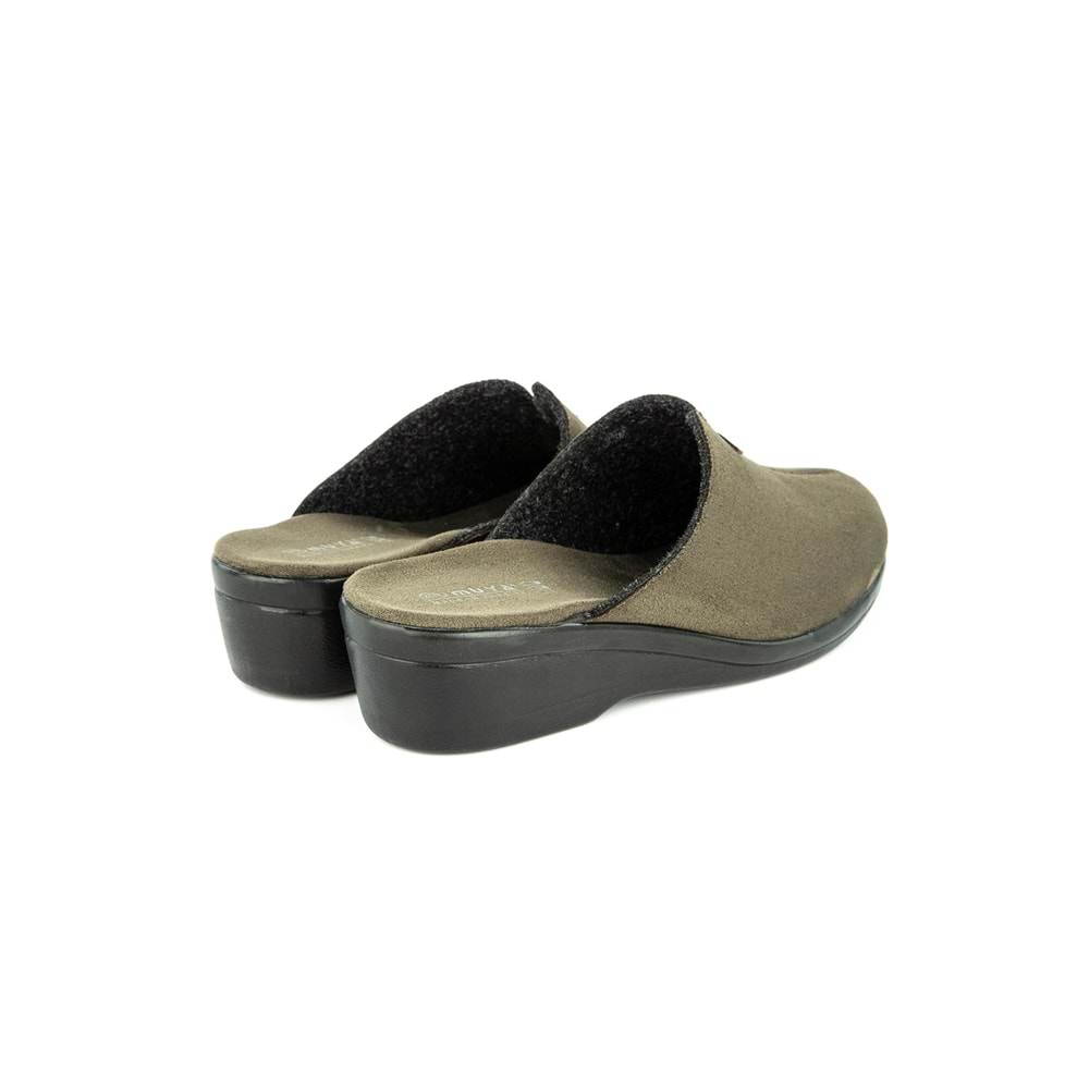 Muya Jessie Ortopedik Taban Kadın Ev Terliği - Haki - 36