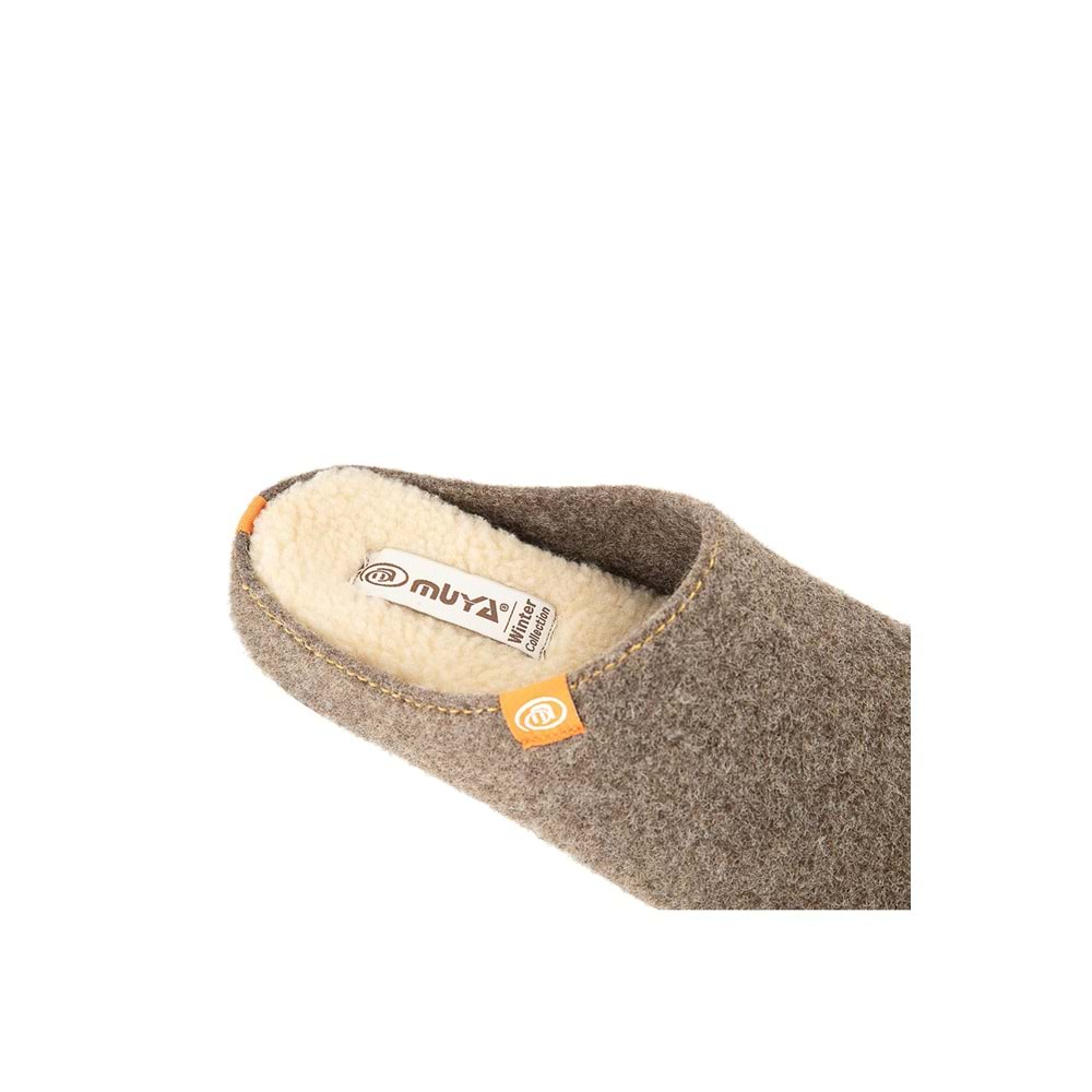 Muya Smil Ortopedik Taban Erkek Kışlık Ev Terliği - Kahverengi - 40