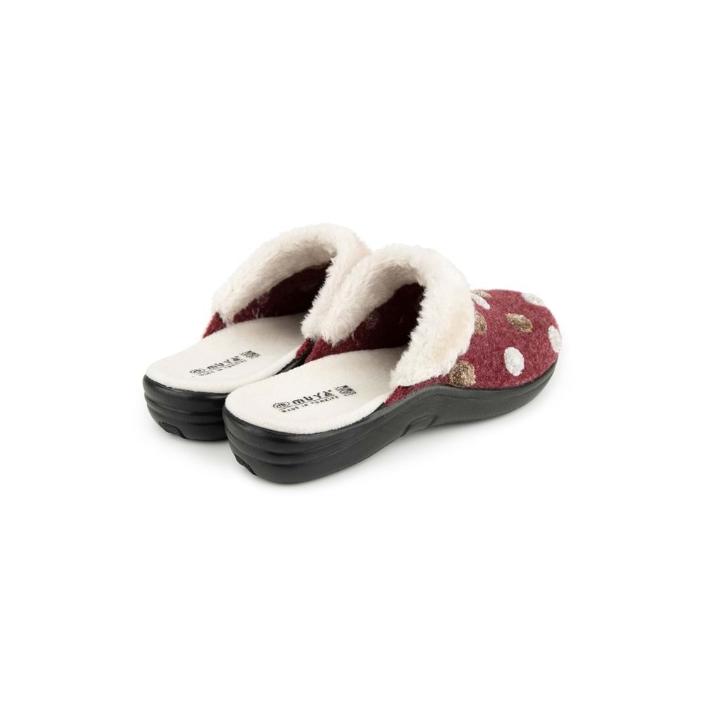 Muya Maklik Ortopedik Taban Kadın Ev Terliği - Bordo - 40