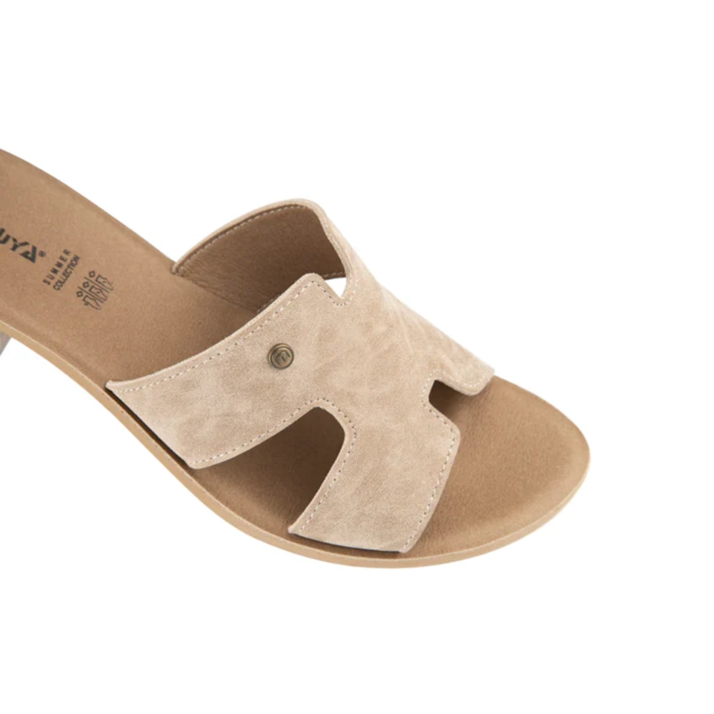 Muya İliyonse Tam Ortopedik Ökceli Kadın Terlik - Krem - 40