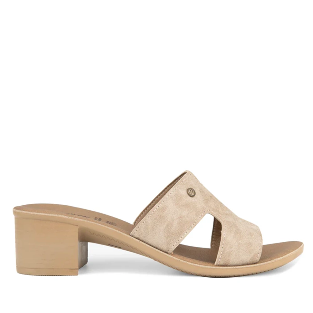 Muya İliyonse Tam Ortopedik Ökceli Kadın Terlik - Krem - 40