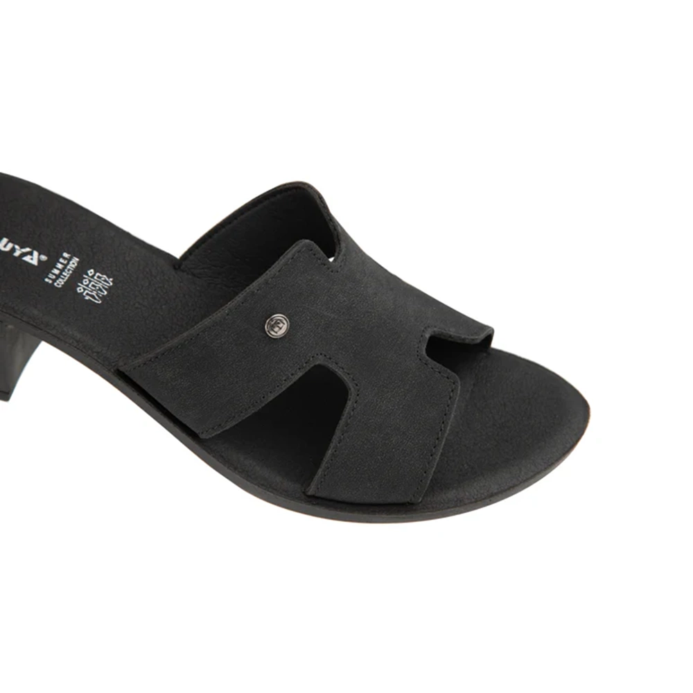 Muya İliyonse Tam Ortopedik Ökceli Kadın Terlik - Siyah - 40