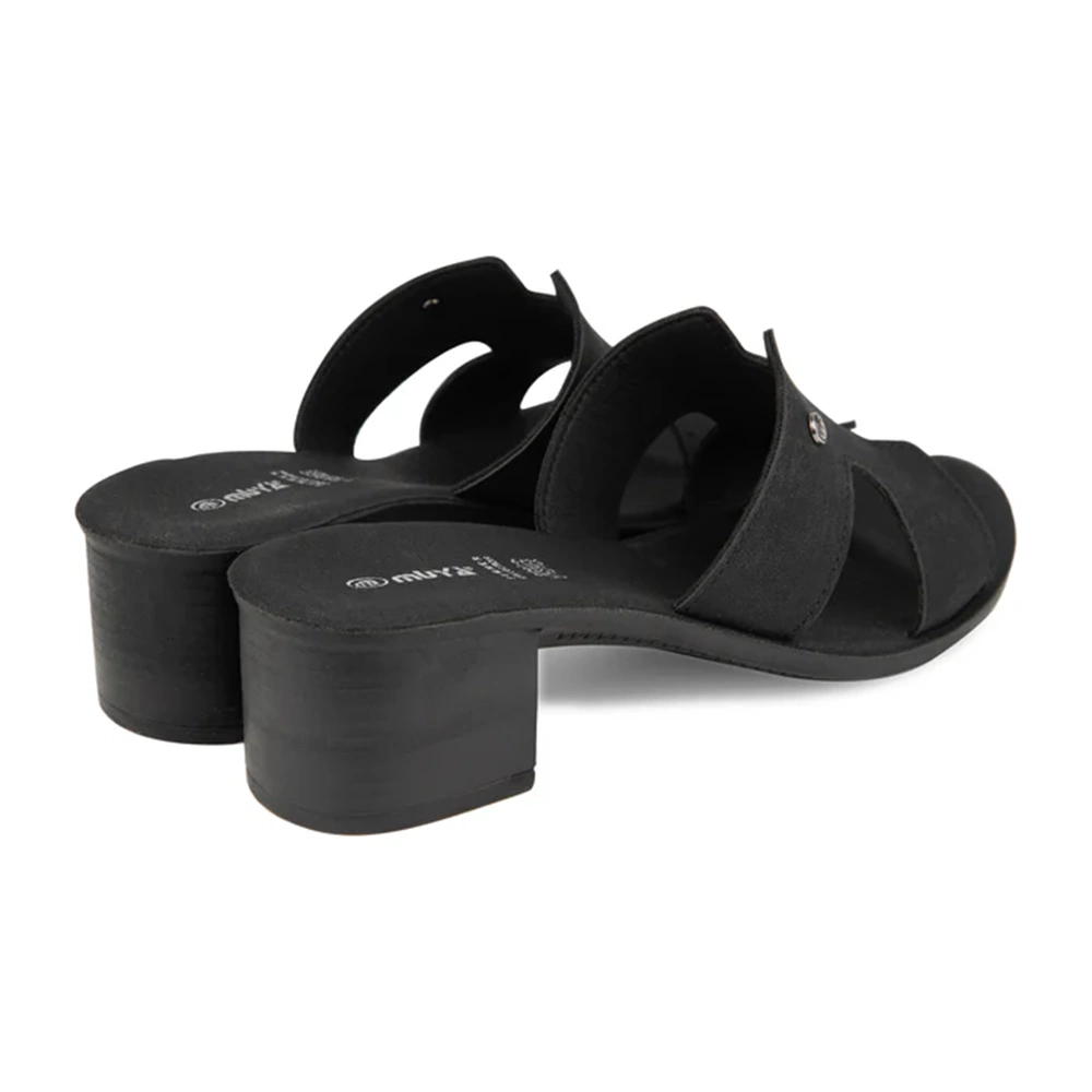 Muya İliyonse Tam Ortopedik Ökceli Kadın Terlik - Siyah - 40