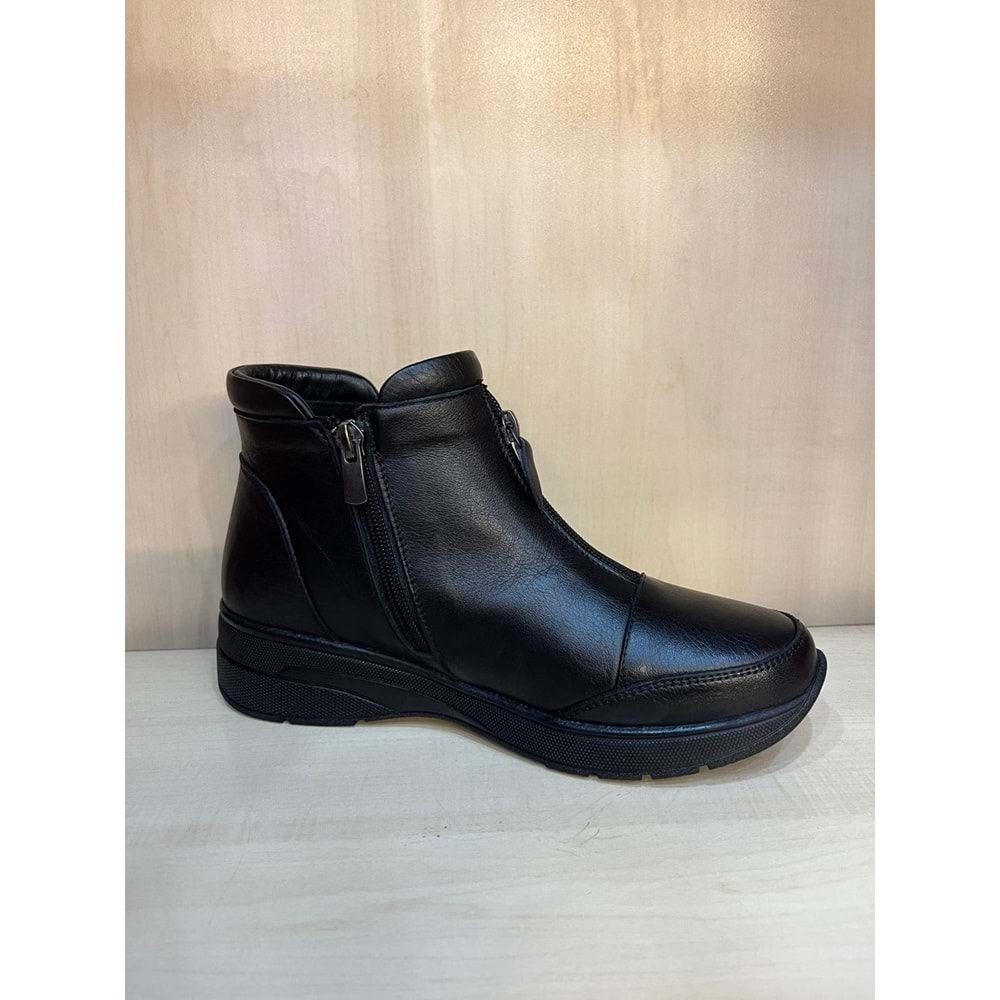 Kristal Dr.291 Tam Ortopedik İçi Sıcak Astar Dışı Komple Deri Kadın Bot - Kristal - Dr.291 - Siyah - 40