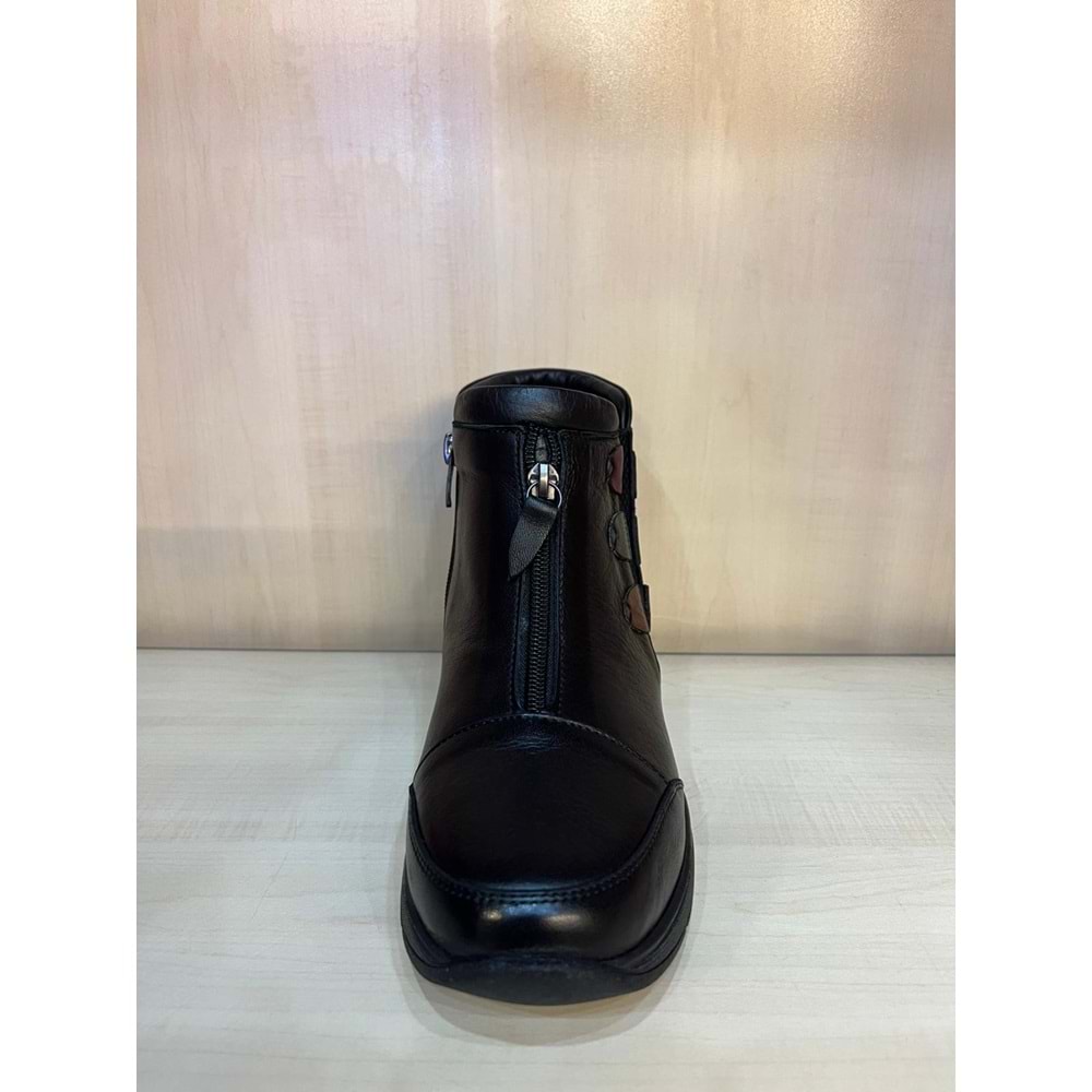 Kristal Dr.291 Tam Ortopedik İçi Sıcak Astar Dışı Komple Deri Kadın Bot - Kristal - Dr.291 - Siyah - 40