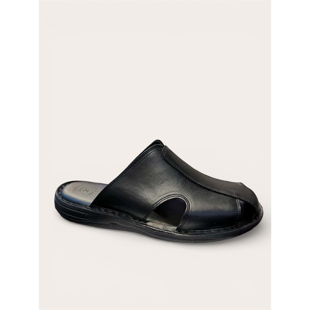 kristal kr.340 tam ortopedik deri kapalı terlik - Kristal - Kr.340 - Siyah - 40