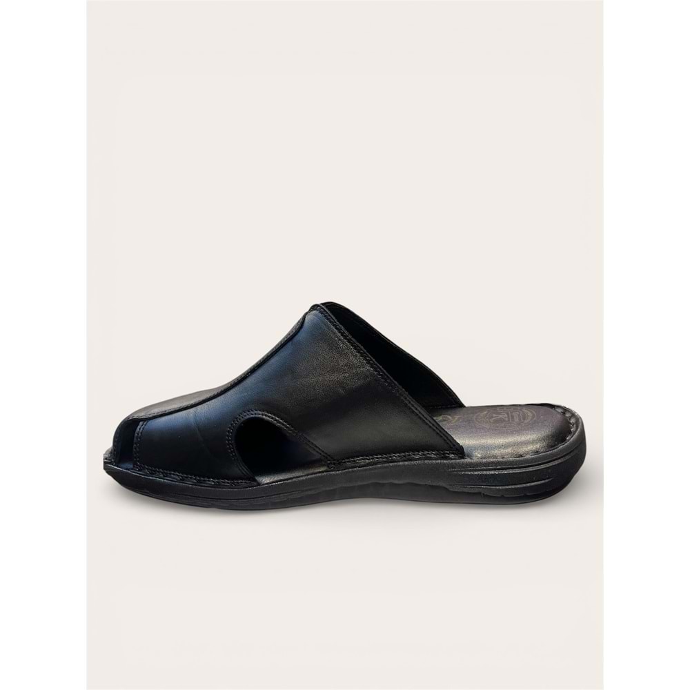 kristal kr.340 tam ortopedik deri kapalı terlik - Kristal - Kr.340 - Siyah - 40