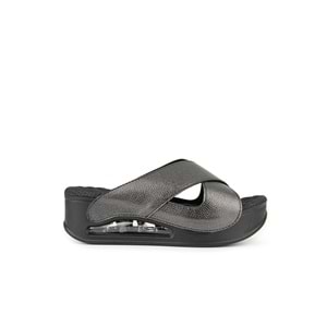 Muya Penelope Air Max Tabanlı Kadın Terlik - Desenli Platin - 40