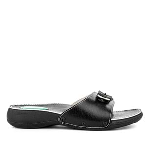 Muya Phare Klasik Anatomik Taban Jel Destekli Kadın Terlik - Siyah - 35