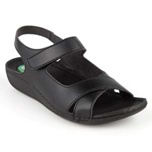 Muya Capella Anatomik Taban Jel Destekli Hafif Kadın Sandalet - Siyah - 36