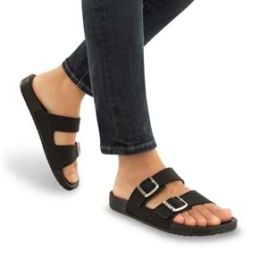 Muya Nova Anatomik Taban Sudan Etkilenmez Erkek Terlik - Siyah - 43