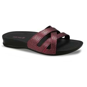 Ceyo 9942-1 Tam Ortopedik Islak Zemin Kadın Terlik - Bordo - 40