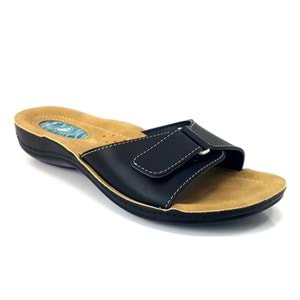 Ceyo 9808-15 Tam Ortopedik Jel Destekli Topuk Dikeni İçin Kadın Terlik - Siyah - 35