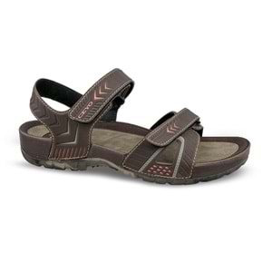 Ceyo 9829 Tam Ortopedik Erkek Sandalet - Kahverengi - 44