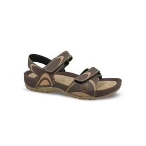 Ceyo 9828-3 Tam Ortopedik Kadın Sandalet - Kahverengi - 37