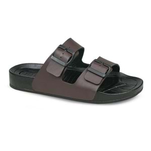 Ceyo Bermuda-M2 Tam Ortopedik Erkek Terlik - Kahverengi - 43
