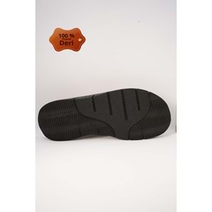 Kristal kr.93 Anatomik Taban İçi Dışı Hakiki Deri Tek Parmak Erkek Terlik - Bej - 40