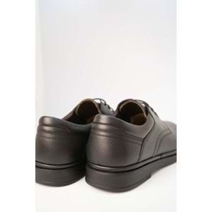 Kristal Dim.105-2 Tam Ortopedik İçi Dışı Hakiki Deri Şık Geniş Kalıp Erkek Ayakkabı - Siyah - 43