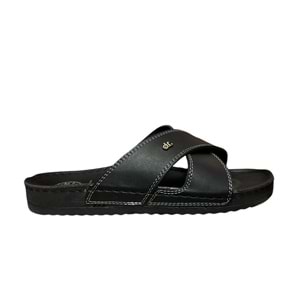 Kristal Cv.140160.50 Isl Anatomik Taban Çapraz Erkek Terlik - Siyah - 40