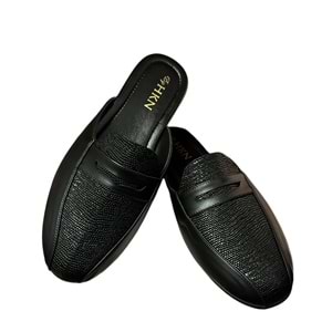 Kristal Hkn.01 Anatomik Taban Çeyiz Erkek Terliği - Siyah - 45