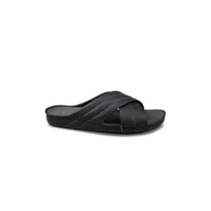 Ceyo 9964-10 Tam Ortopedik Çapraz Erkek Terlik - Siyah - 40