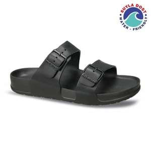 Ceyo Aquaflex-M Tam Ortopedik Çift Bantlı Erkek Terlik - Siyah - 41