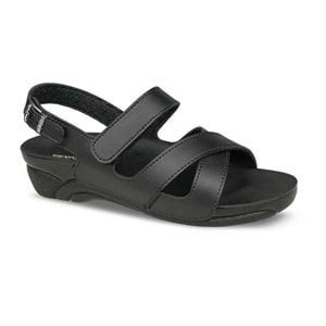 Ceyo Venedik-8 Tam Ortopedik Kadın Sandalet - Siyah - 40