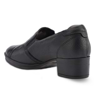 Forellı Pıloyd-G Comfort Tam Ortopedik İçi Dışı Hakiki Deri Ökçeli Kadın Ayakkabı - Siyah - 41