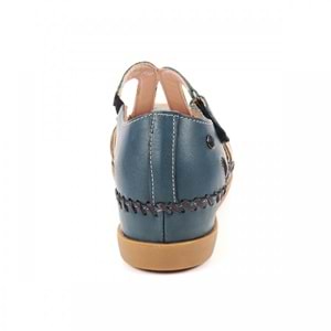 Forellı Sally-G Tam Ortopedik İçi Dışı Hakiki Deri Kadın Sandalet - Mavijean - 40