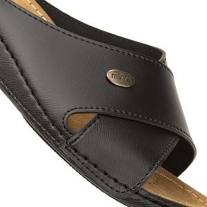 Muya Misty Anatomik Ve Hafif Taban Kadın Çapraz Terlik - Siyah - 36