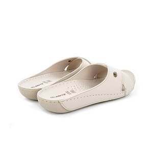 Muya Misty Anatomik Ve Hafif Taban Kadın Çapraz Terlik - Krem - 40