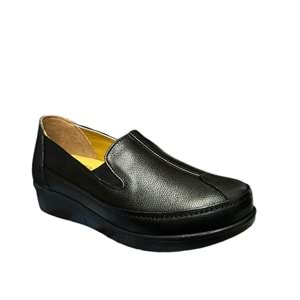 Kristal Mr.04 Anatomik İçi Dışı Hakiki Deri Kadın Ayakkabı - Mr.04 - Siyah - 38